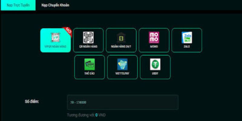 Nạp tiền 8xbet