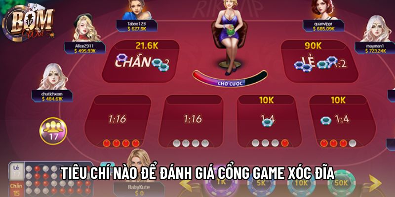 Tiêu chí nào để đánh giá cổng game xóc đĩa